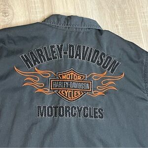 Harley-Davidson Men's Short Sleeve Charcoal Mechanical Style Graphic Shirt Sz XL